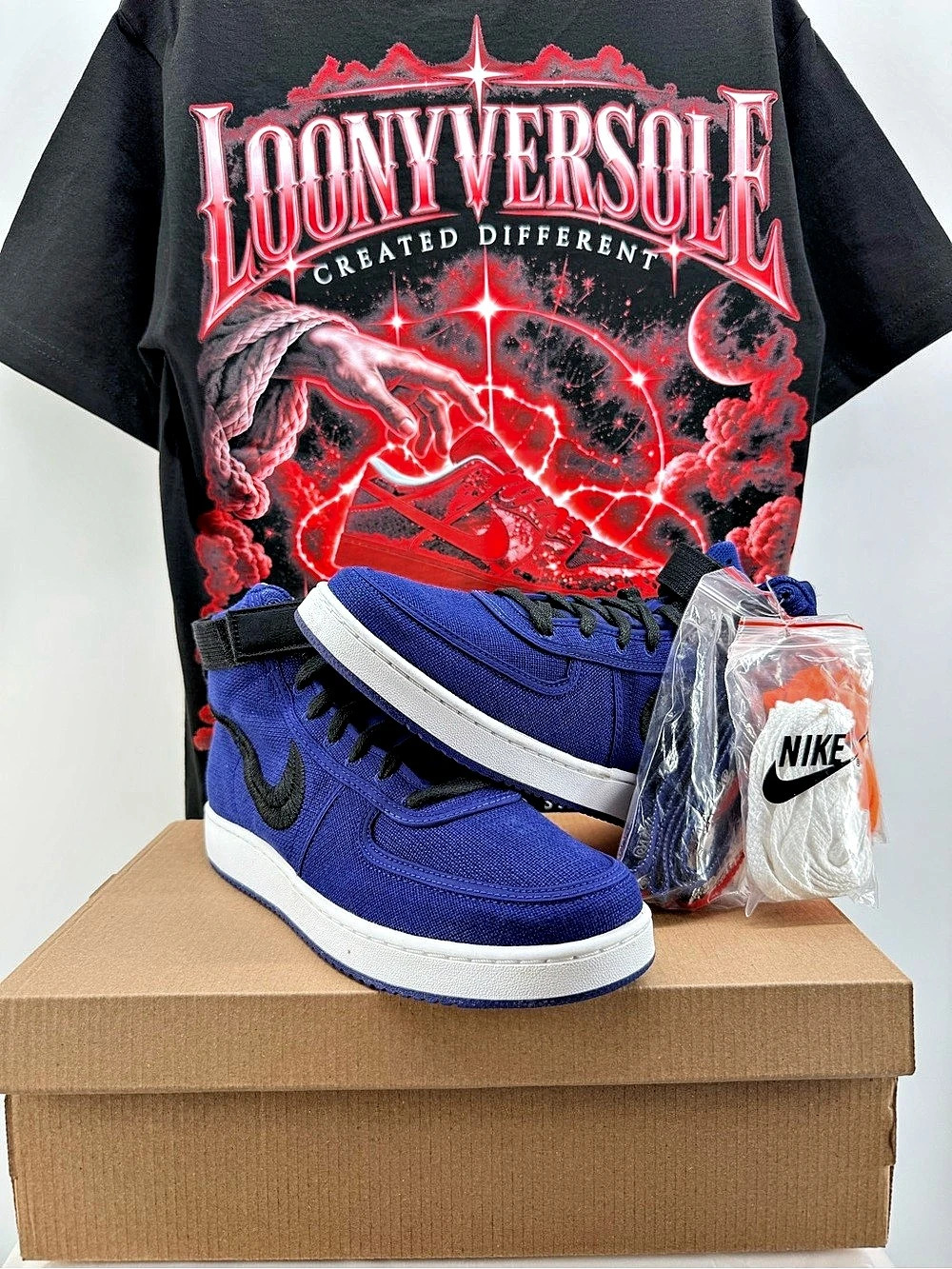 Nike Vandal High Stussy Deep Royal size 9M